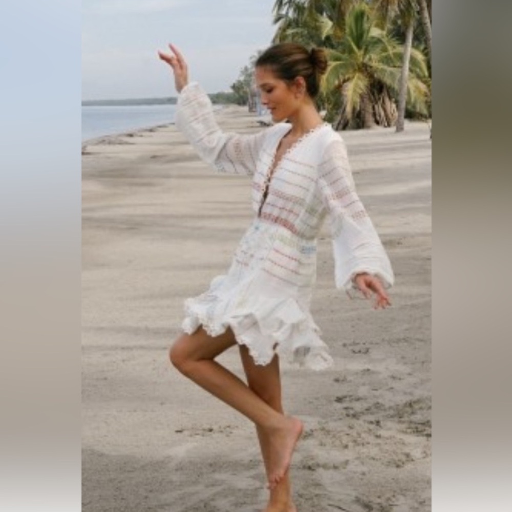 NWOT Revolve size XS Herman & Nandita Thea mini dress - Picture 2 of 13